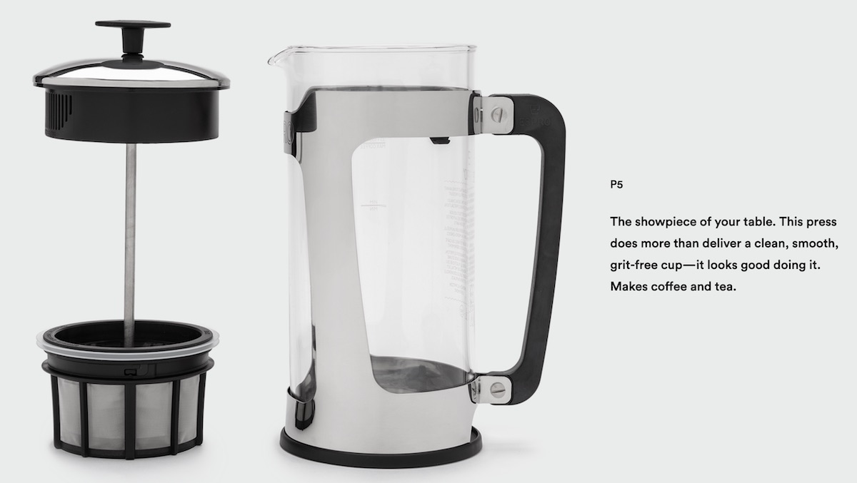 ESPRO フレンチプレス｜2重フィルターが作り出す、芳醇でクリアなコーヒー THE