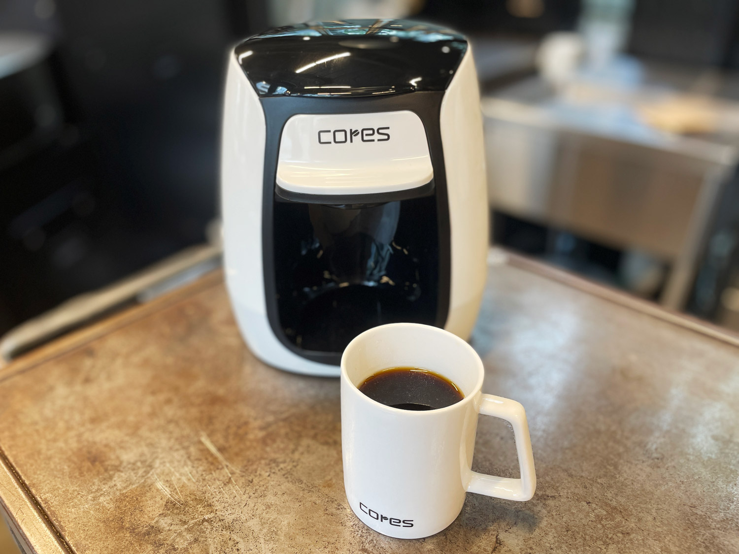 おひとり様を楽しむ 1カップ用コーヒーメーカー Cores C311WH 使用