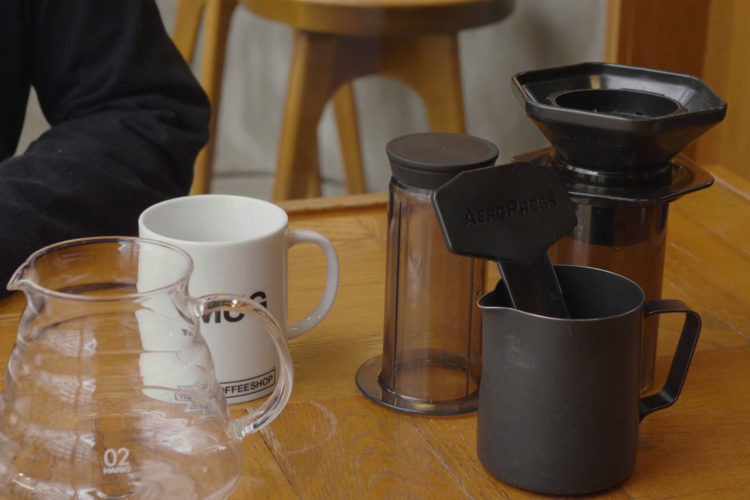 エアロプレス/インバート式（逆さ）の淹れ方を動画でご紹介｜THE COFFEESHOP《Brew Timer》