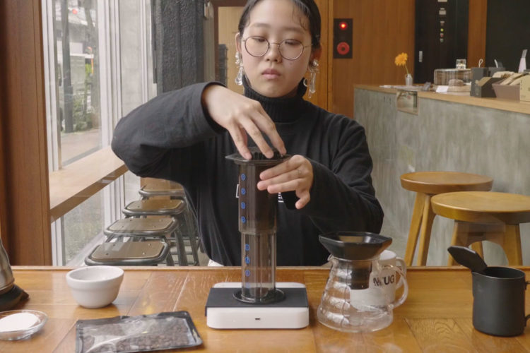 エアロプレス/インバート式（逆さ）の淹れ方を動画でご紹介｜THE COFFEESHOP《Brew Timer》