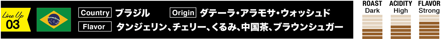 ブラジル/ダテーラ・アラモサ・ウォッシュド